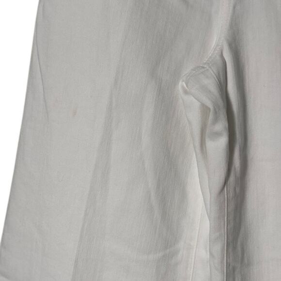 NWT Madewell Flared Wide-Leg Crop Jeans in Pure White Size 26 - Picture 15 of 16